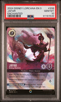JAFAR ENCHANTED 2024 DISNEY LORCANA EN 3-INTO THE INKLANDS PSA GEM MT 10