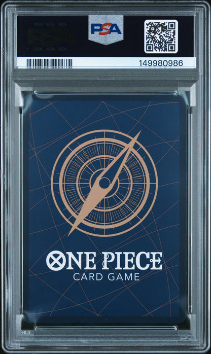 VINSMOKE SANJI TREASURE RARE 2025 ONE PIECE OP12-LEGACY OF THE MASTER PSA GEM MT 10