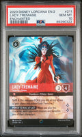 LADY TREMAINE ENCHANTED 2023 DISNEY LORCANA EN 2-RISE OF THE FLOODBORN PSA GEM MT 10