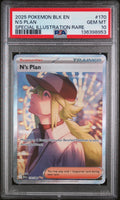 N'S PLAN SPECIAL ILLUSTRATION RARE 2025 POKEMON BLK EN-BLACK BOLT PSA GEM MT 10