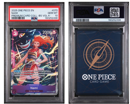 2025 ONE PIECE PREMIUM CARD COLLECTION -BEST SELECTION VOL.4 - #070 NAMI PSA 10