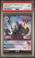 URSULA SET CHAMPIONSHIP PRIZE 2024 DISNEY LORCANA EN P1-PROMO PSA MINT 9