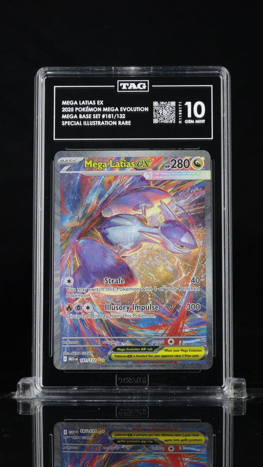 MEGA LATIAS EX 2025 2025 POKÉMON MEGA EVOLUTION #181/132 TAG 10