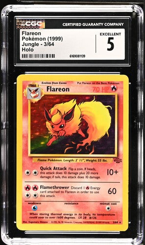 Flareon Jungle Holo- CGC 5