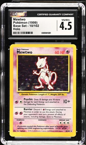 Mewtwo Base Set - CGC 4.5
