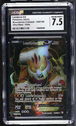 Landorus EX Ultra Rare Boundaries Crossed - CGC 7.5