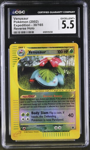 Venusaur Reverse Holo Expedition - CGC 5.5