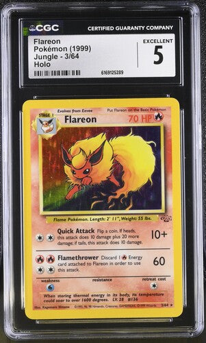 Flareon Jungle Holo- CGC 5