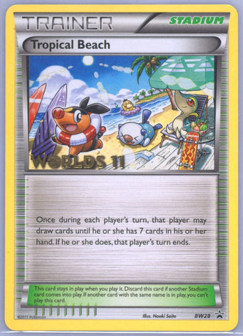 TROPICAL BEACH PROMO 2011 POKEMON WORLD CHAMPIONSHIPS PROMO PSA NM-MT 8