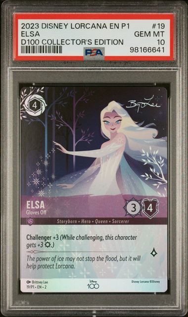 2023 DISNEY LORCANA EN P1-PROMO #19 ELSA D100 COLLECTOR'S EDITION