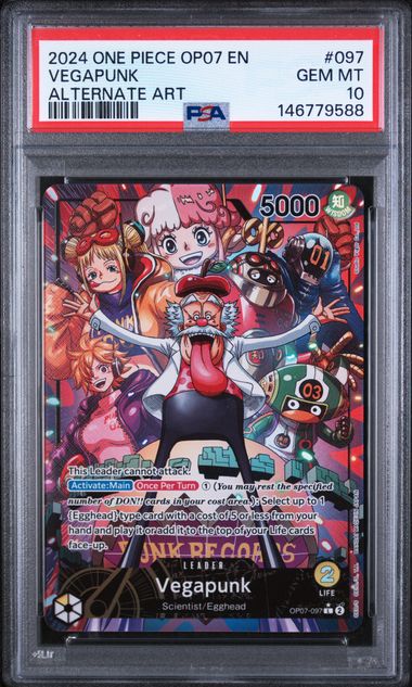 2024 ONE PIECE OP07-500 YEARS IN THE FUTURE #097 VEGAPUNK ALTERNATE ART