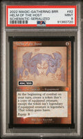 HELM OF THE HOST SCHEMATIC-SERIALIZED 2022 MAGIC THE GATHERING THE BROTHERS' WAR RETRO ARTIFACTS PSA MINT 9