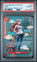 NAMI SPECIAL ALTERNATE ART 2023 ONE PIECE OP05-AWAKENING OF THE NEW ERA PSA GEM MT 10