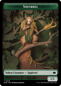 Squirrel // Starscape Cleric Double-Sided Token [Bloomburrow Tokens]