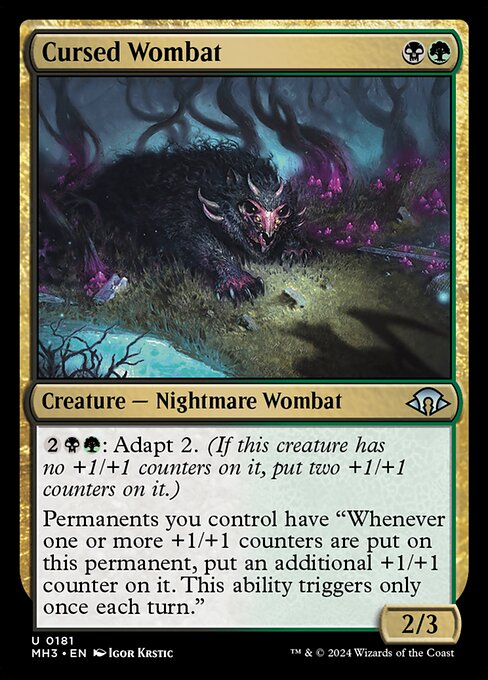 Cursed Wombat - Modern Horizons 3 - 181