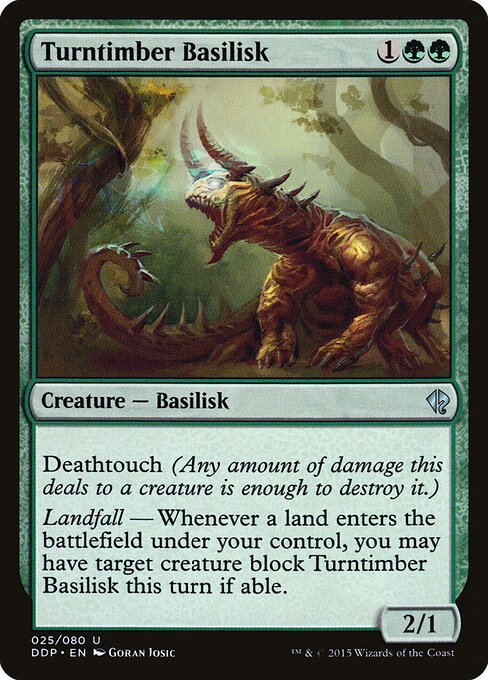 Turntimber Basilisk - Duel Decks: Zendikar vs. Eldrazi - 25