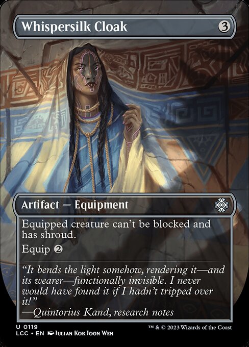 Whispersilk Cloak - The Lost Caverns of Ixalan Commander - 119
