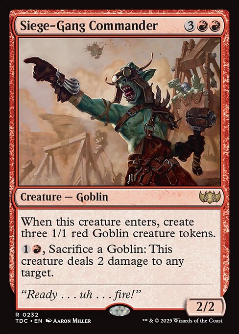 Siege-Gang Commander - Tarkir: Dragonstorm Commander - 232