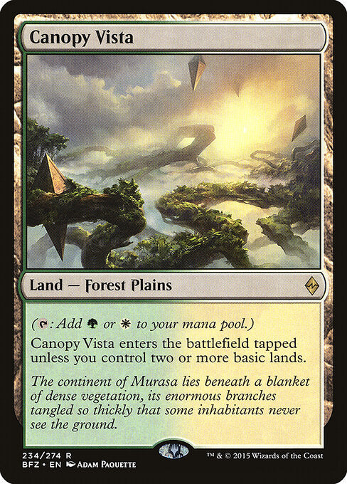 Canopy Vista - Battle for Zendikar - 234