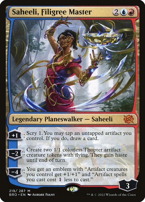 Saheeli, Filigree Master - The Brothers' War - 219