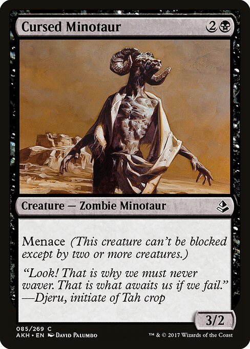 Cursed Minotaur - Amonkhet - 85