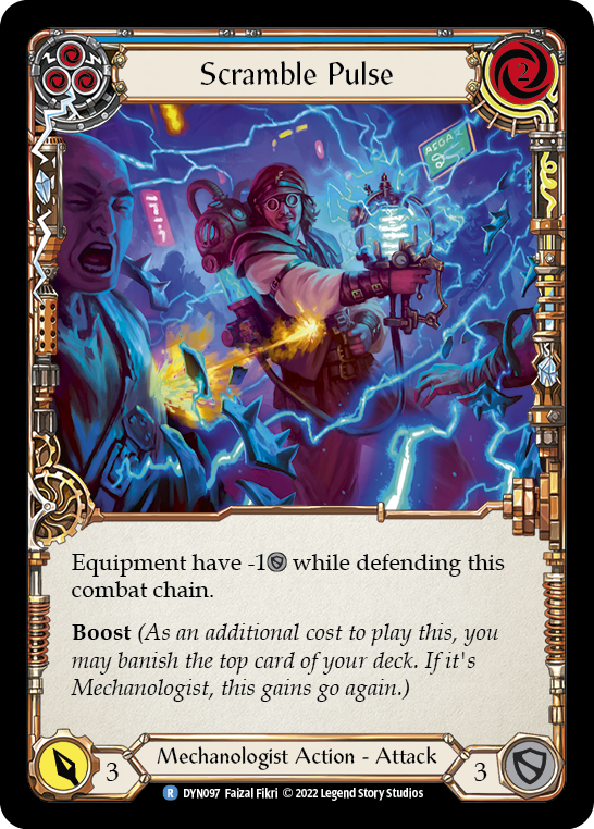Scramble Pulse (Blue) [DYN097] (Dynasty)  Rainbow Foil