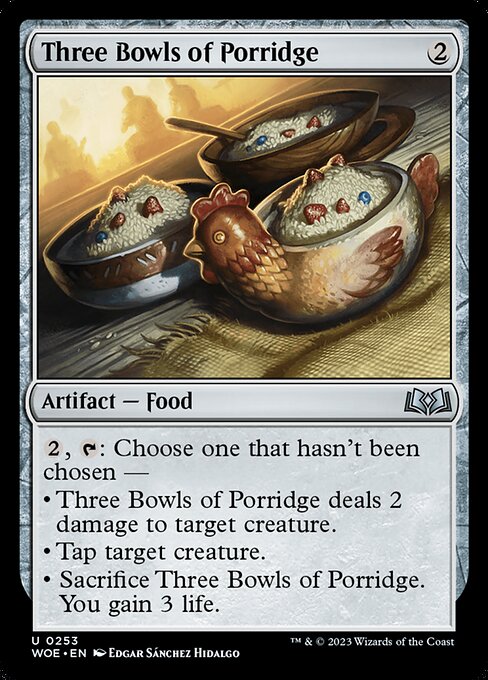 Three Bowls of Porridge - Wilds of Eldraine - 253