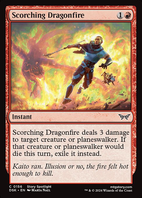 Scorching Dragonfire - Duskmourn: House of Horror - 156