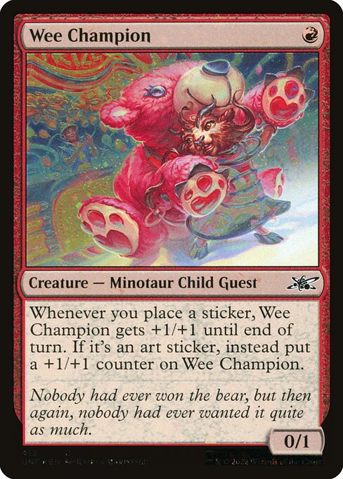 Wee Champion - Unfinity - 413