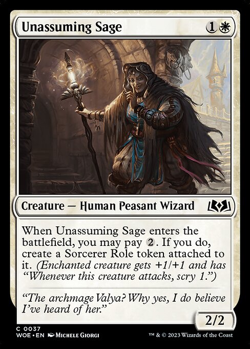 Unassuming Sage - Wilds of Eldraine - 37