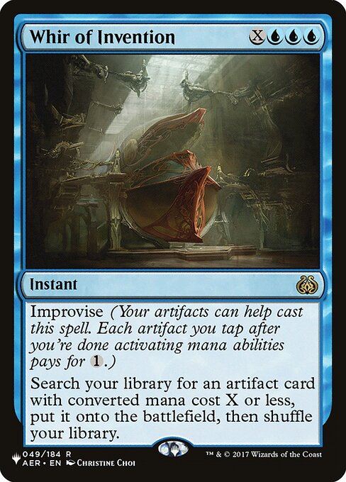 Whir of Invention - The List - AER-49