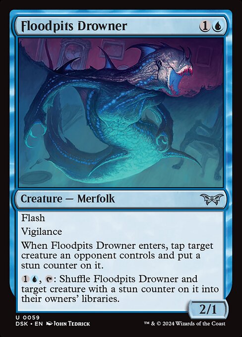 Floodpits Drowner - Duskmourn: House of Horror - 59