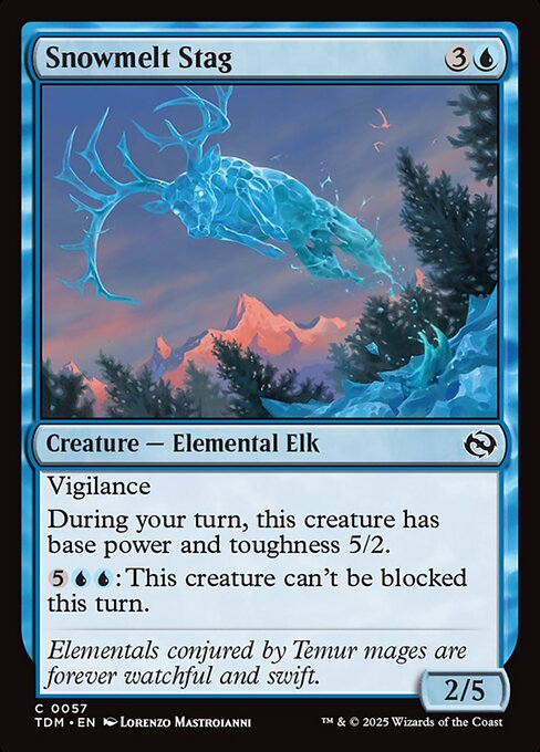Snowmelt Stag - Tarkir: Dragonstorm - 57