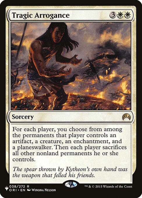 Tragic Arrogance - The List - ORI-38