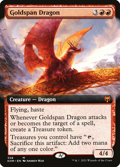 Goldspan Dragon - Kaldheim - 358