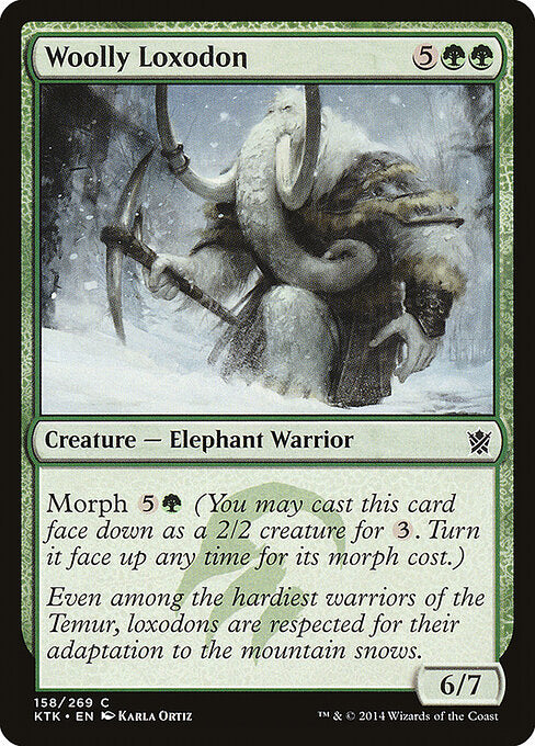 Woolly Loxodon - Khans of Tarkir - 158