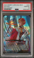 ARTHUR ENCHANTED 2024 DISNEY LORCANA EN 5-SHIMMERING SKIES PSA GEM MT 10