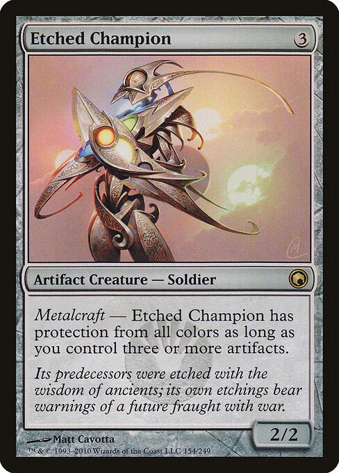 Etched Champion - Scars of Mirrodin - 154