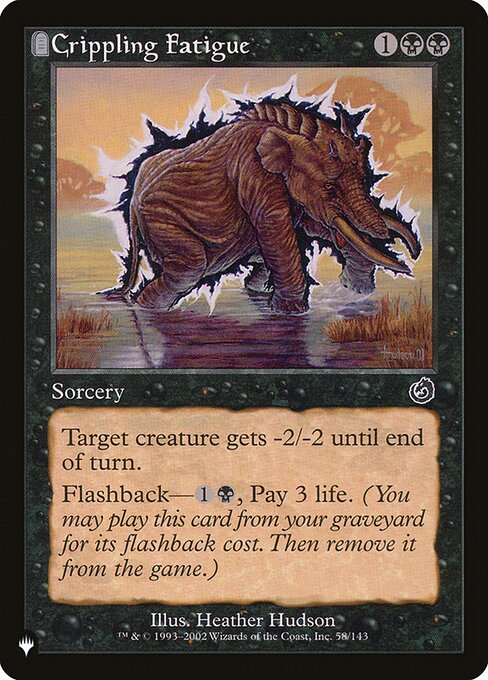 Crippling Fatigue - The List - TOR-58