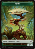 Elf Warrior (0004) // Plant (0005) Double-Sided Token [Lorwyn Eclipsed Tokens]