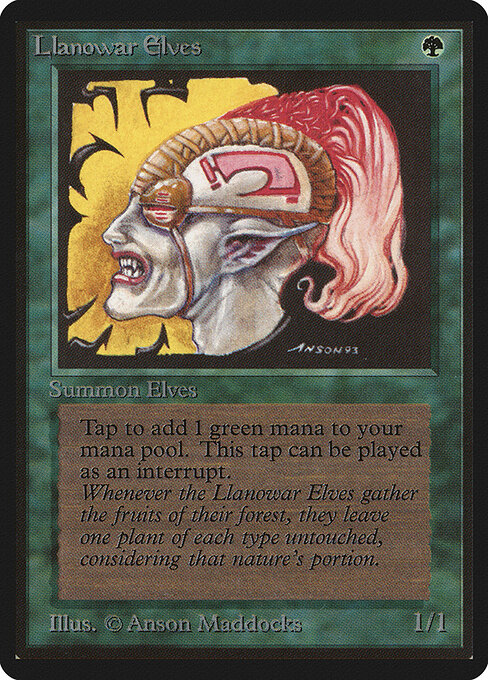 Llanowar Elves - Limited Edition Beta - 211