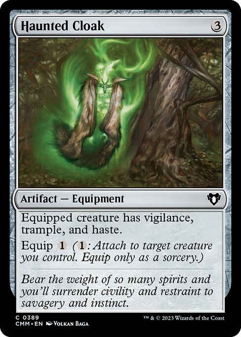 Haunted Cloak - Commander Masters - 389