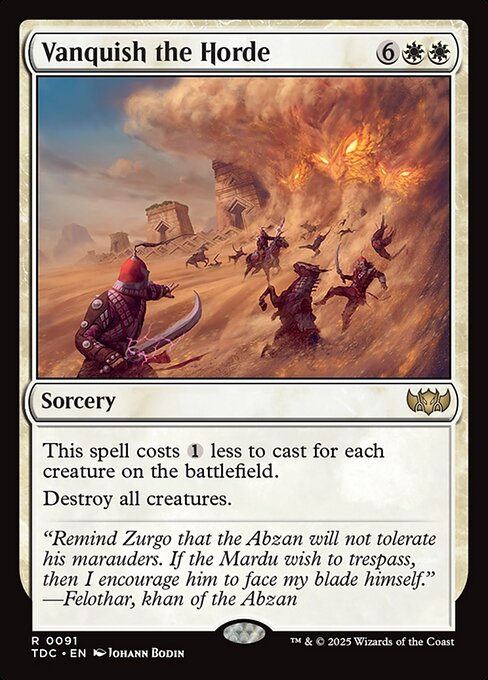 Vanquish the Horde - Tarkir: Dragonstorm Commander - 91