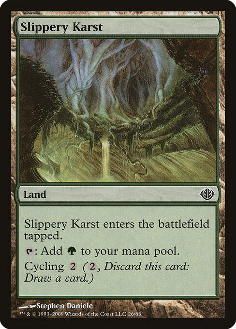 Slippery Karst - Duel Decks: Garruk vs. Liliana - 26