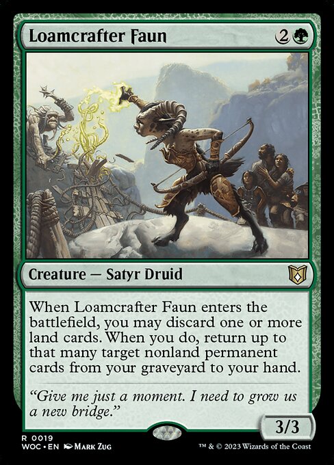 Loamcrafter Faun - Wilds of Eldraine Commander - 19