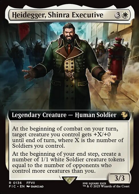 Heidegger, Shinra Executive - Final Fantasy Commander - 136