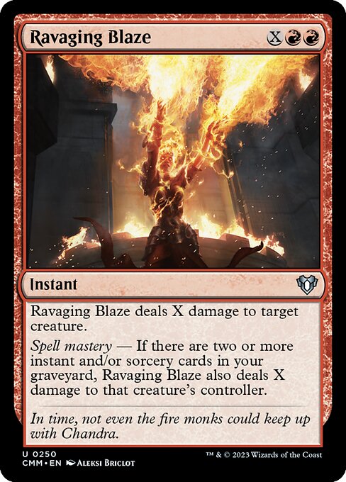 Ravaging Blaze - Commander Masters - 250