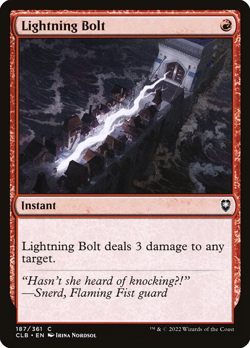 Lightning Bolt - Commander Legends: Battle for Baldur's Gate - 187