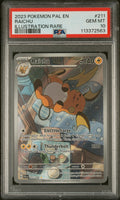 RAICHU ILLUSTRATION RARE 2023 POKEMON PAL EN-PALDEA EVOLVED PSA GEM MT 10