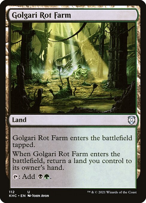 Golgari Rot Farm - Kaldheim Commander - 112